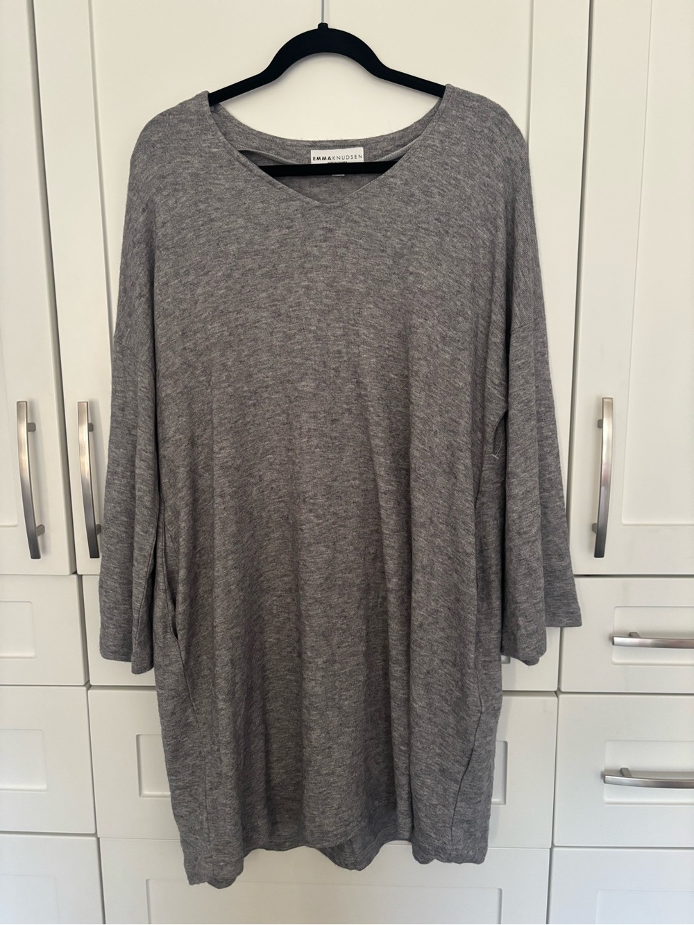 Emma Knudsen Lightweight Gray Tunic Sweater dress
